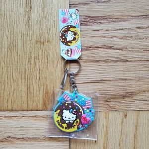 Hello Kitty USA Doughnut Yummy Keychain